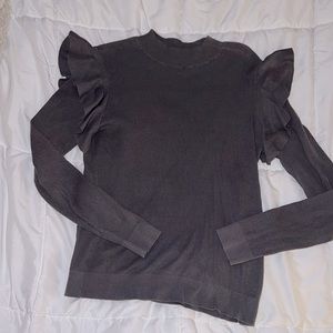 Ann Taylor Factory, grey, light weight sweater, long sleeve,